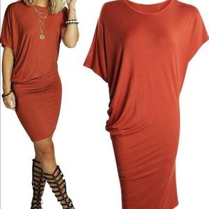 BURNT ORANGE DRESS